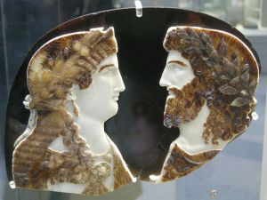 (Sardonyx cameo. Image courtesy of wikimedia commons.)